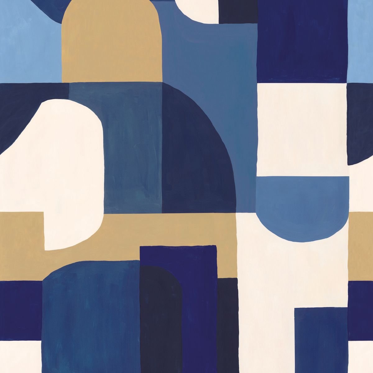 Blue Shades Mural — Grey